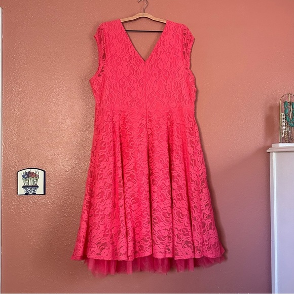 Lane Bryant Pink Lace Dress - Picture 2 of 3